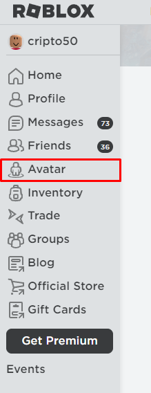 Equip emotes desktop avatar button