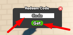 The code redeeming interface in Units Battlegrounds