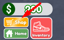 The Shop button in Sneaker Resell Simulator