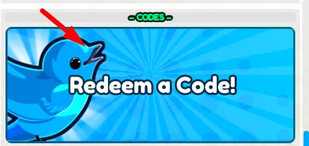 The Redeem a Code button in Fighting Legends