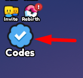 The Codes button in +1 Car Every Click