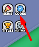 The Codes button in Billionaire Simulator X