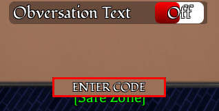 Master Pirate enter codes box
