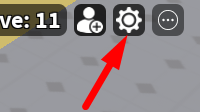 The Settings icon in Toilet Defense Tycoon