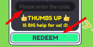 The code redeeming interface in Sheep Tycoon