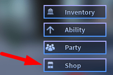 The Shop button in A Universal Time