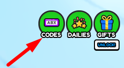 The Codes button in Pain Simulator