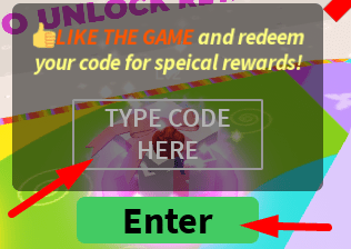 The code redeeming interface in Color Block