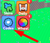 The Codes button in Blob Eaters Simulator