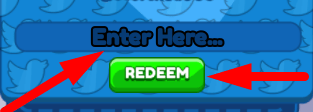 The code redeeming interface in FREE UGC SPINNER