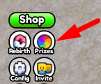 The Prizes button in Ultimate Factory Tycoon