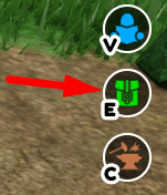 The Inventory icon in The Survival Game