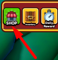 The Shop button in PIECE RPG SIM