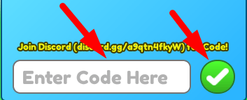 The code redeeming interface in Ride Friend Race