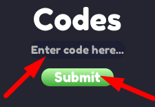 The code redeeming interface in Case Opening Simulator 2