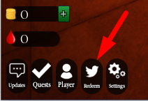 The Redeem button in Call of Chivalry