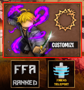 Holy War 3 customise button