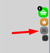 The Menu icon in Obby Maker