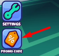 The Promo Code button in Baby Evil