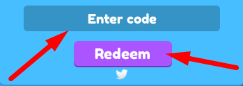 The code redeeming interface in Toilet Defense Simulator