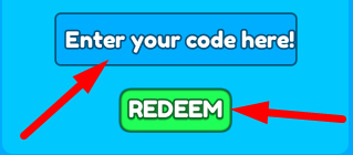 The code redeeming interface in Spirit Bomb Simulator