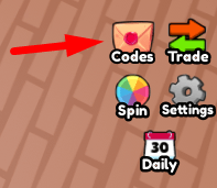 The Codes button in Pet Duel Simulator