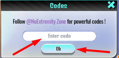 The code redeeming interface in Super Driving Race