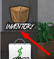 The Inventory button in Murder Mystery Z