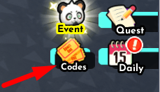 The Codes button in Bike Race Simulator