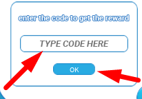 The code redeeming interface in Hulk Smash Simulator