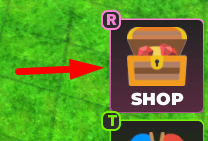 The Shop button in Zombie Defense