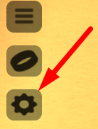 The Settings icon in Celestial Ascension