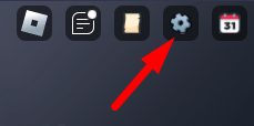 The Settings icon in Saber Training Simulator