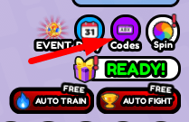 The Codes button in Shoot Beam Simulator