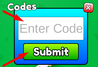 The code redeeming interface in Yeet Cow Simulator