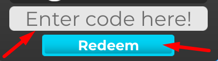 The code redeeming interface in Drive World