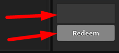 The code redeeming interface in Kai's MM2