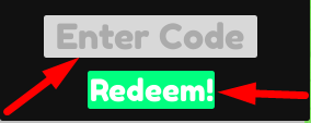 The code redeeming interface in Blox Fruit But Bad