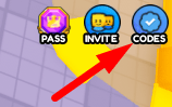 The Codes button in Pet Race