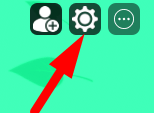 The Settings icon in Elemental Clone Tycoon
