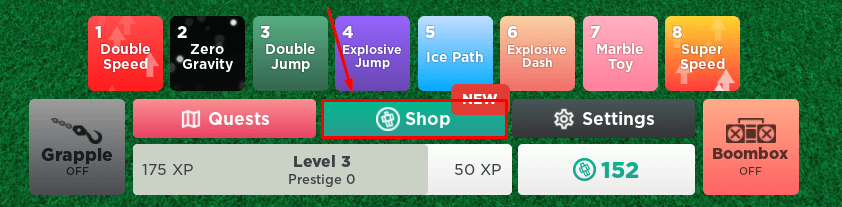 Marble Mania shop button