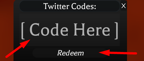 The code redeeming interface in Call of Chivalry