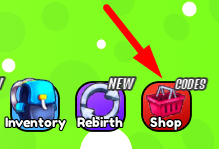 The Shop button in Missile Simulator