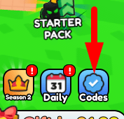 The Codes button in Swimming Race Simulator