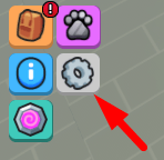 The Settings icon in Merge Army Simulator