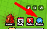 The Codes button in Extalia Simulator