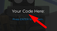 The code redeeming interface in Counter Blox: Source 2