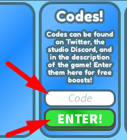 The code redeeming interface in War Age Tycoon