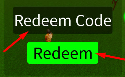 The code redeeming interface in Rung Sea