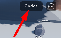 The Codes button in Bladers: Rebirth